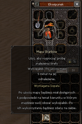 Mapa Skarbów - opis przedmiotu w ekwipunku